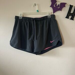 Nike Women's Athletic Shorts in Grey and Pink